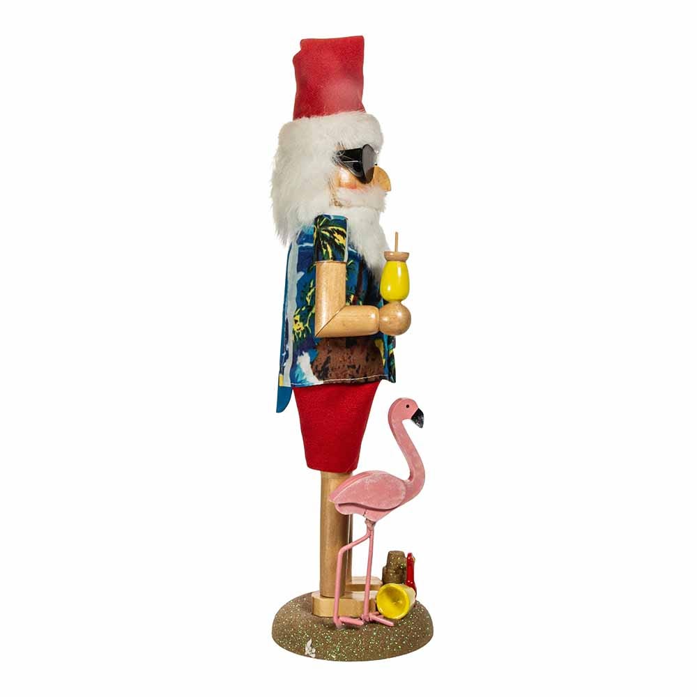 Kurt Adler 15.5-Inch Wooden Beach Santa Nutcracker
